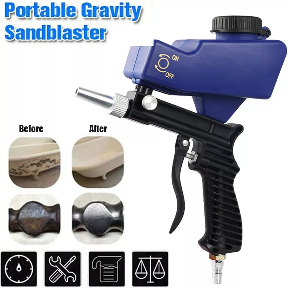 Gravity Sandblasting Tools. Pneumatic Sandblasting Set. Rust Blasting Device Adjustable Blasting Machine. Pneumatic Blasting Tools Set. Professional Car Body Repair Tool for Car Repair. Sandblasting Accessories