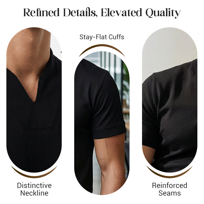 ⏰ Now only 50% off! 💎 Men Gentlemans Business Short Sleeve Fitness T-shirt